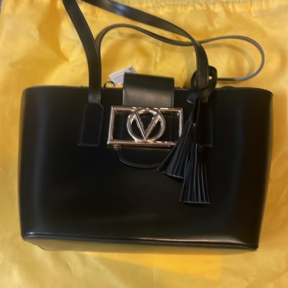 NWT Valentino by Mario Valentino Delphine Super V Tote With Dust Bag - Picture 3 of 8